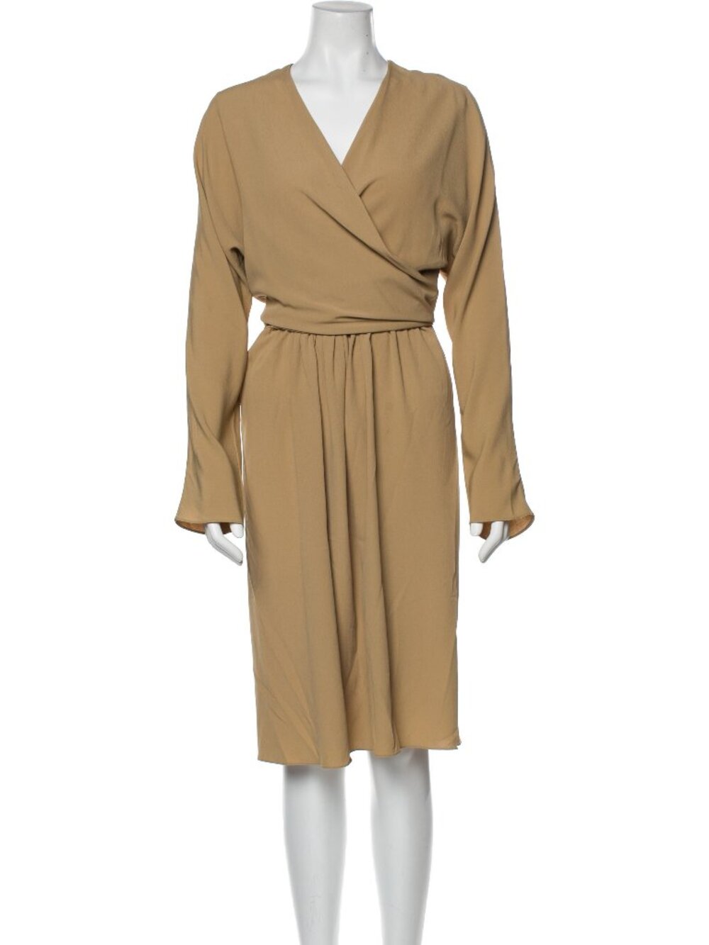 Michael Kors Collection V-Neck Midi Wrap Dress